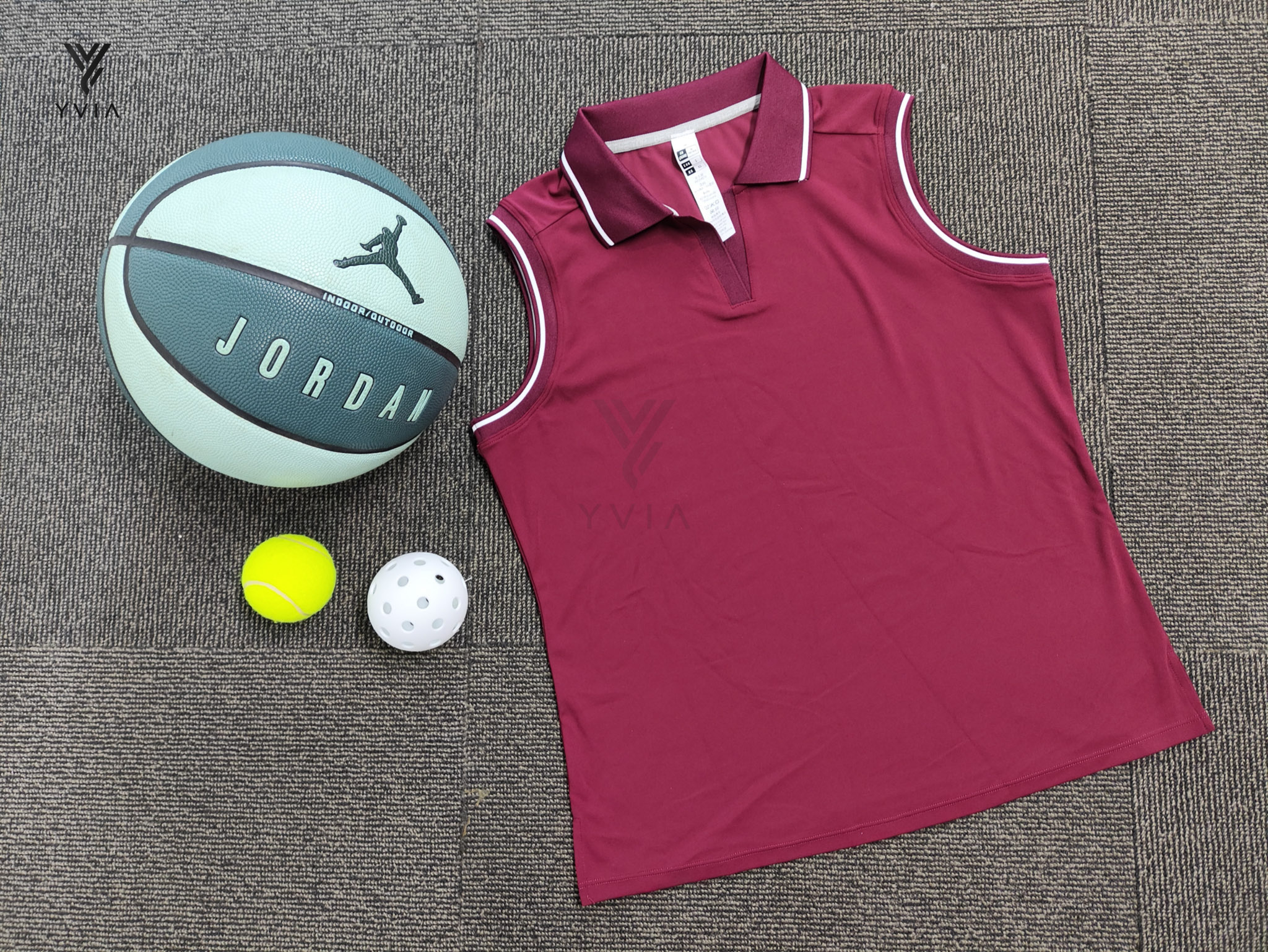 Áo Polo Sát Nách Nữ Form Suông