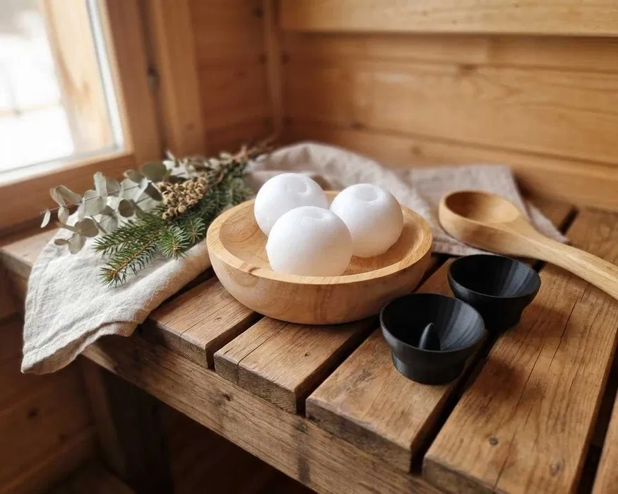 Wooden Sauna Accessory Set