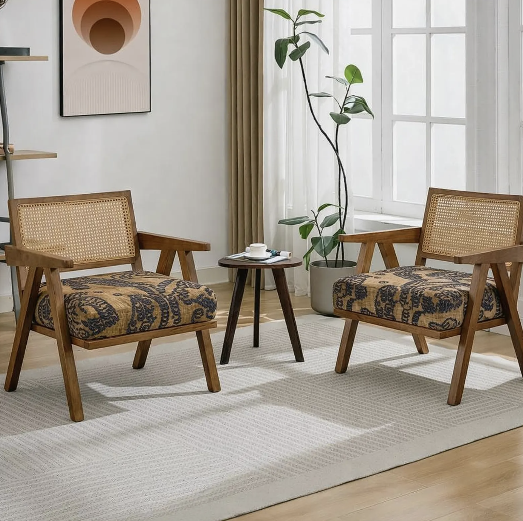 Vintage Wooden Accent Chair