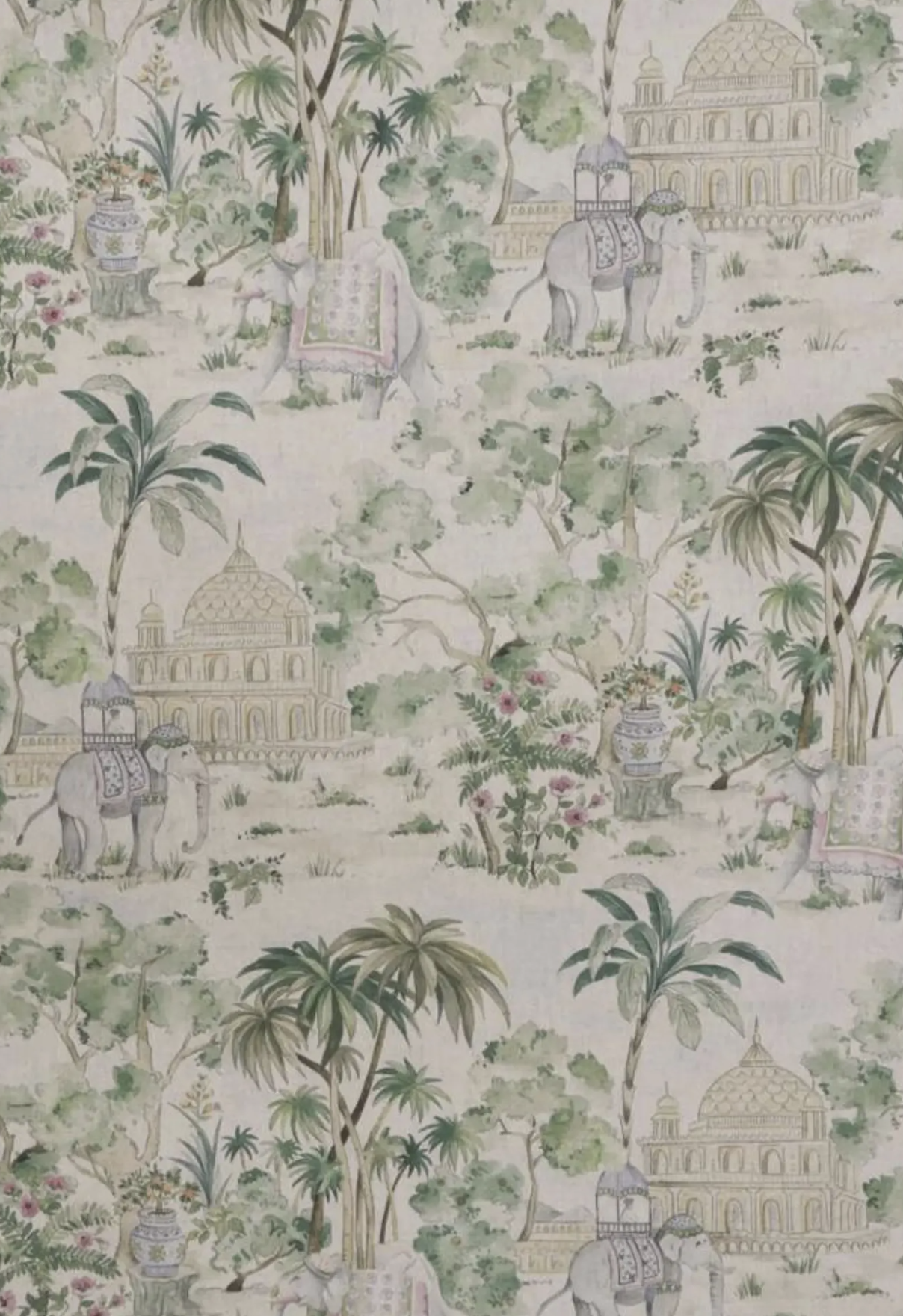 Oriental Palace Print Fabric