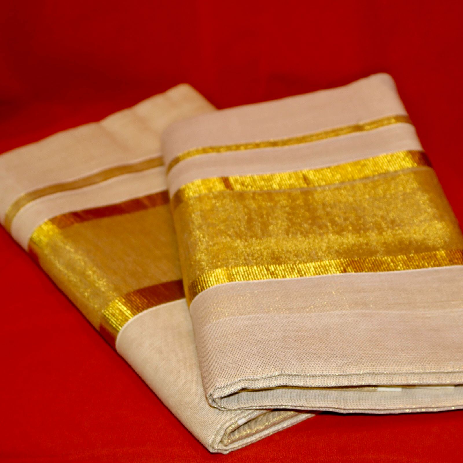 Tissue silk Kasavu set mund