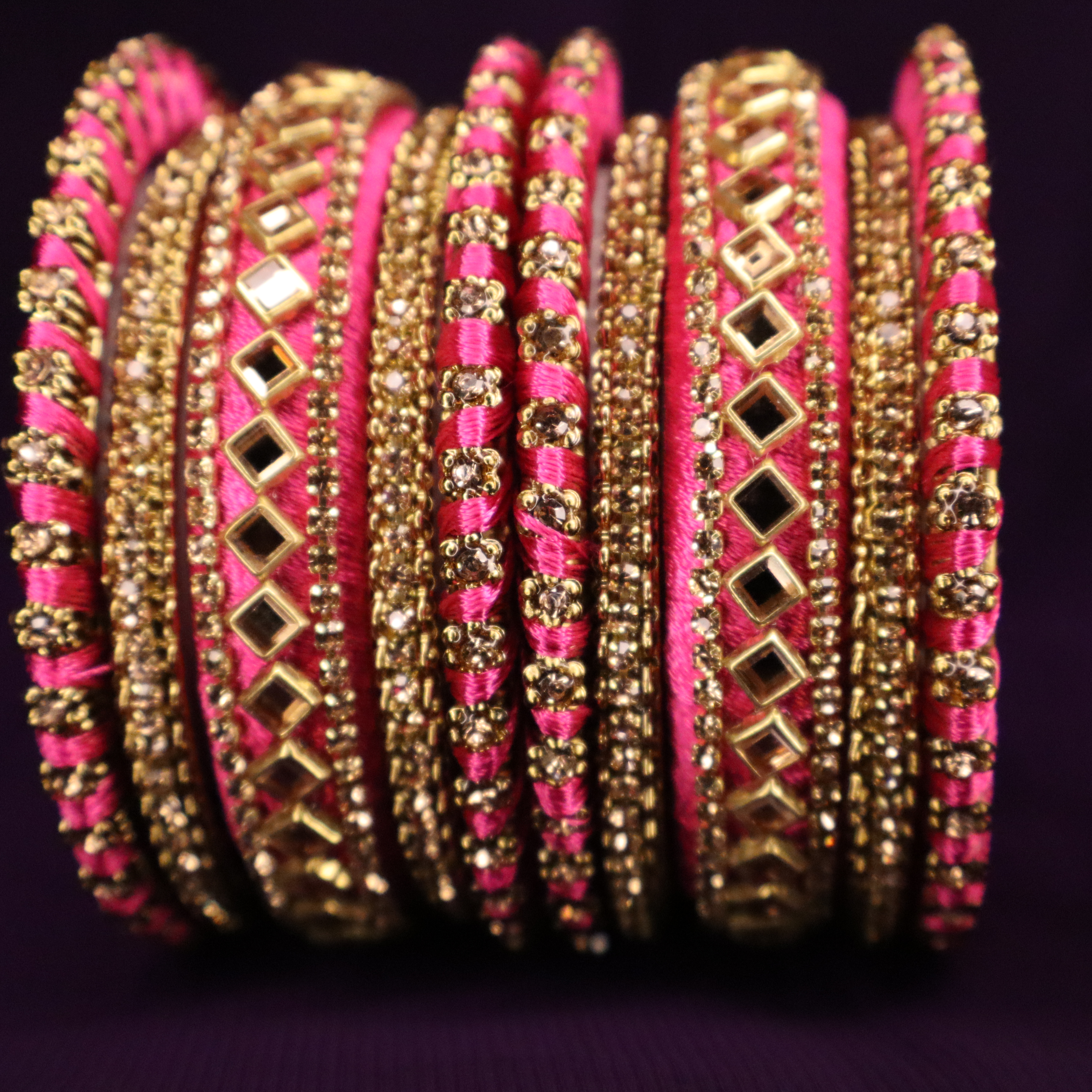 Designer silk thread Bangles