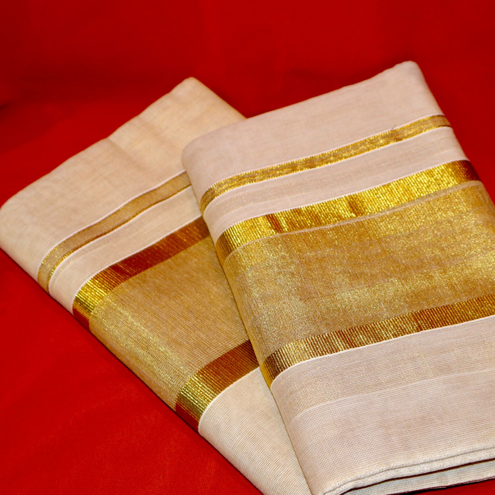Tissue silk Kasavu set mund