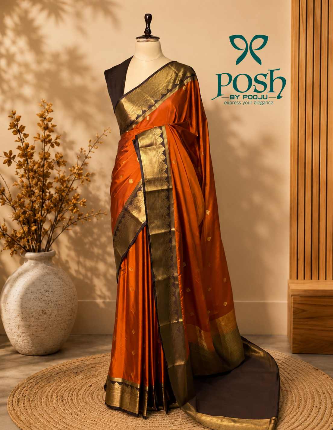Semi Banarasi Silk Saree