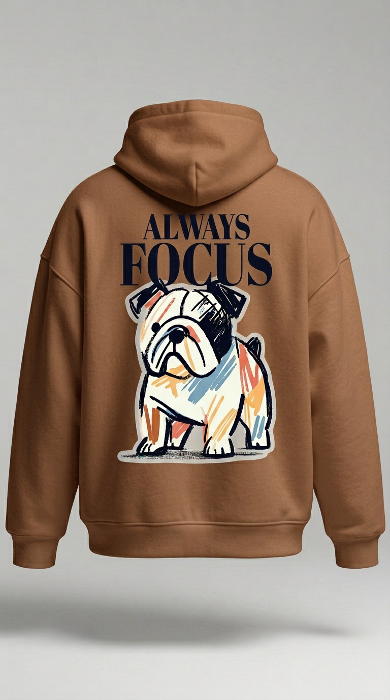 Hoodie Bulldog 'Always Focus'