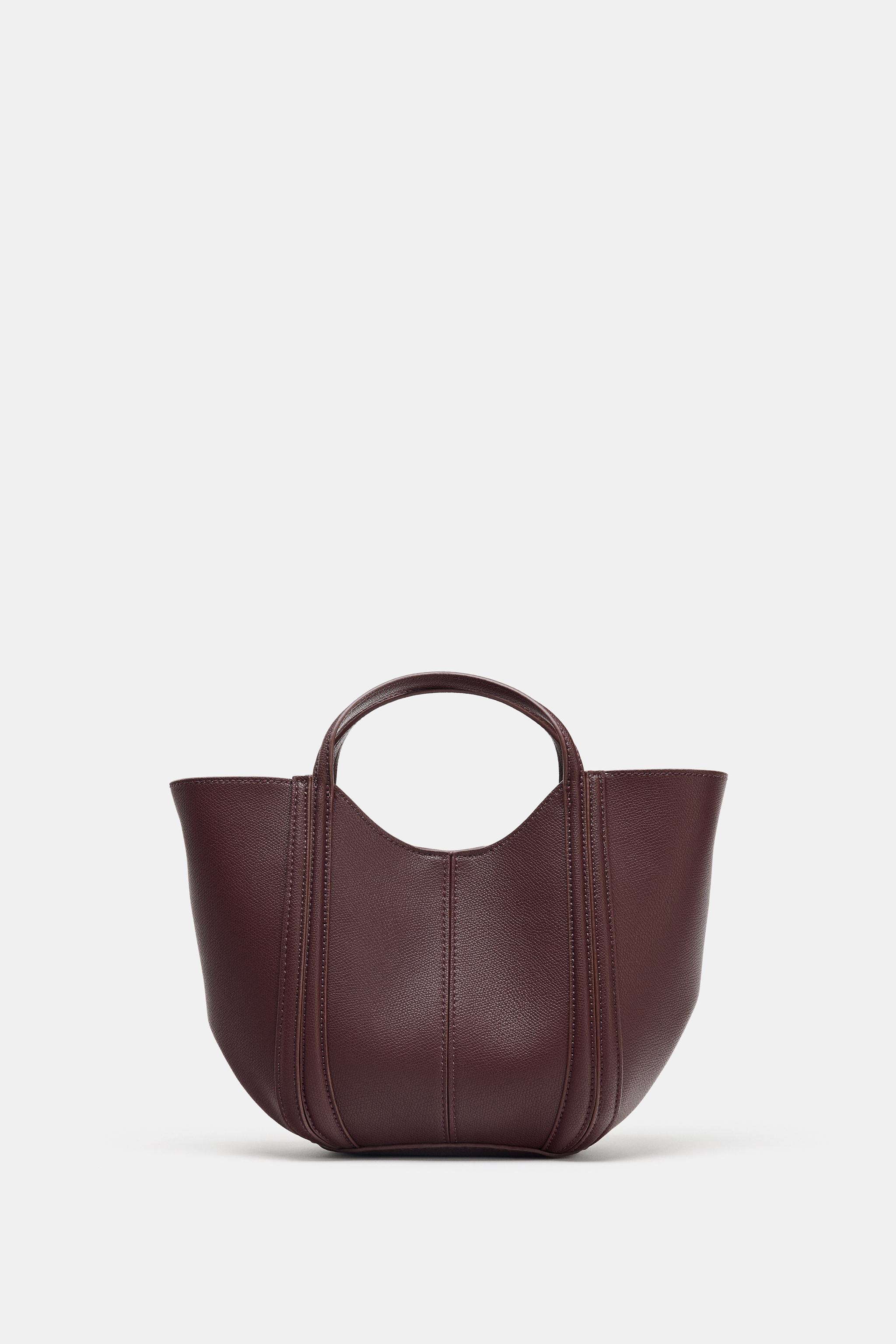Classic Maroon Leather Tote