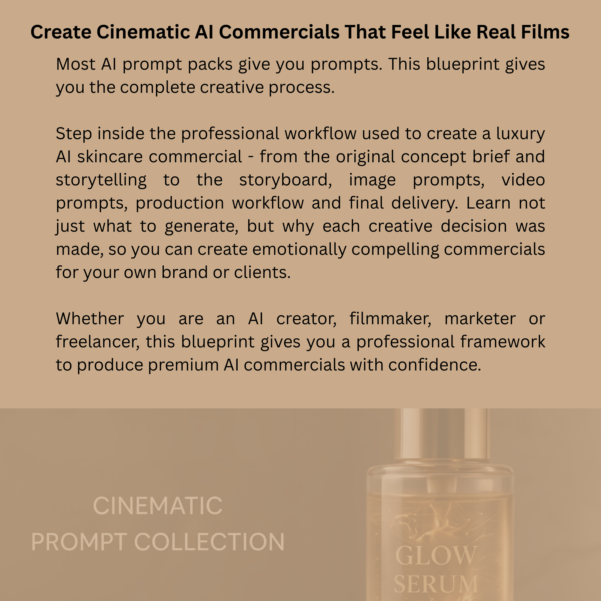 Luxury AI Commercial Production Kit | Storyboard, Prompts & Brand Campaign Pack