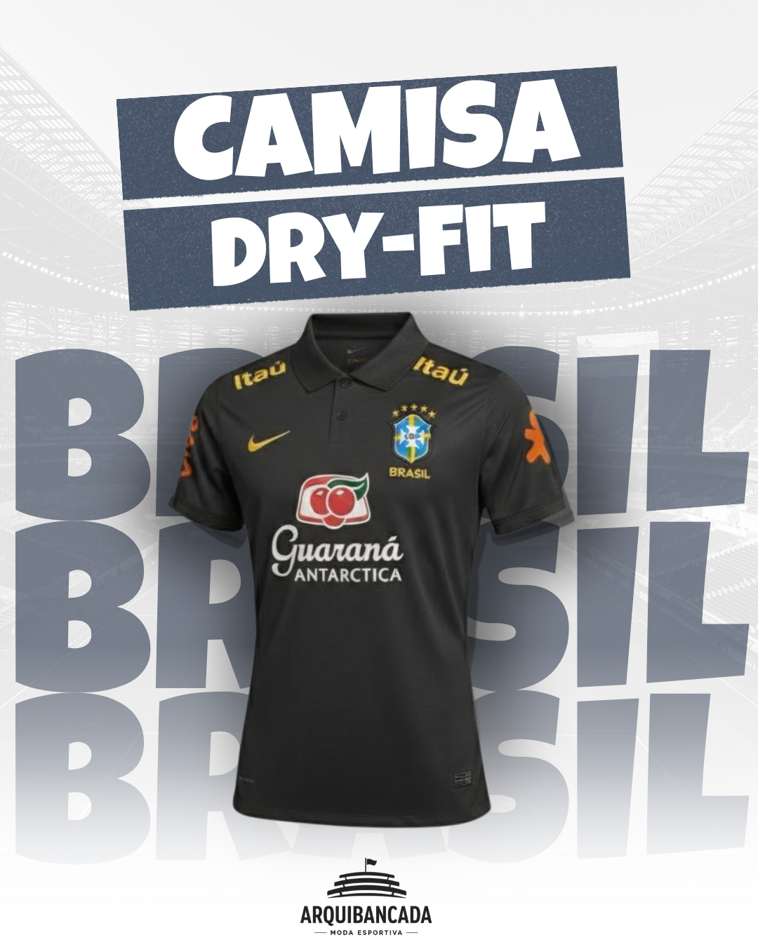 Camisa Brasil Dry-Fit