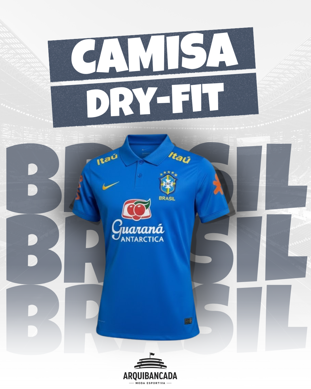 Camisa Brasil Dry-Fit