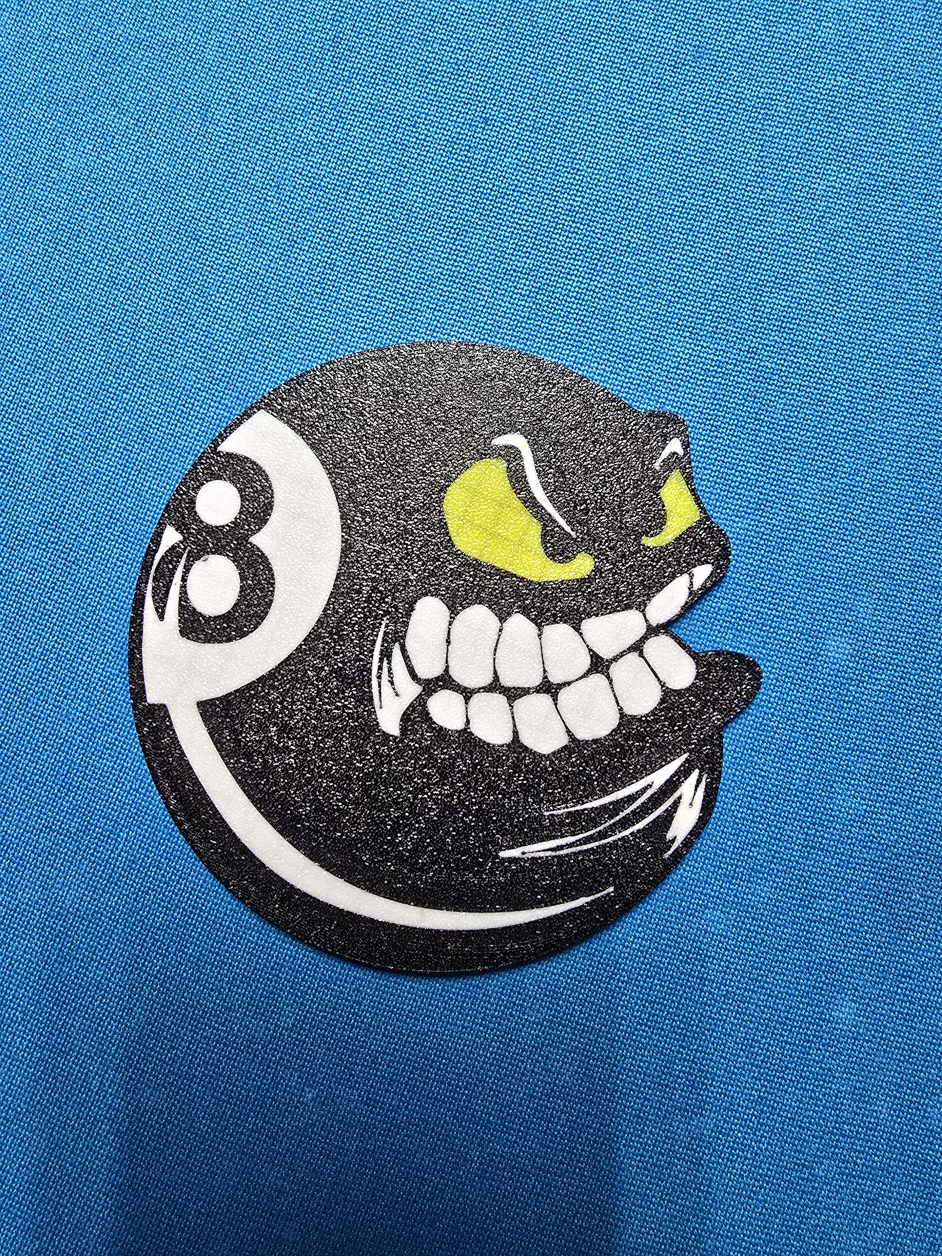 Grinning 8-Ball Coaster