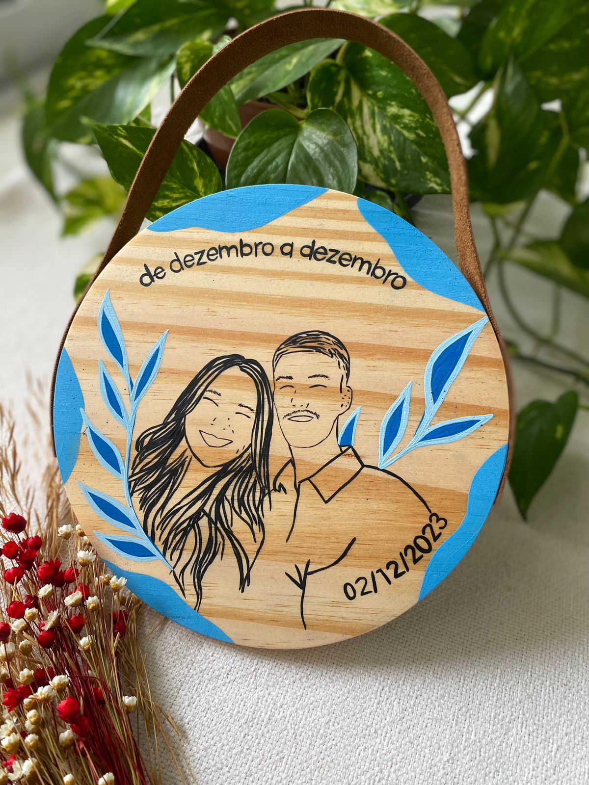 Quadro Line Art - Especial namorados