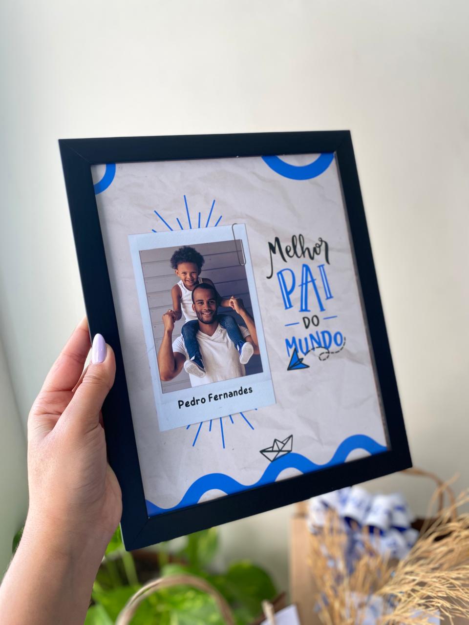 Quadro Personalizado 'Melhor Pai do Mundo'