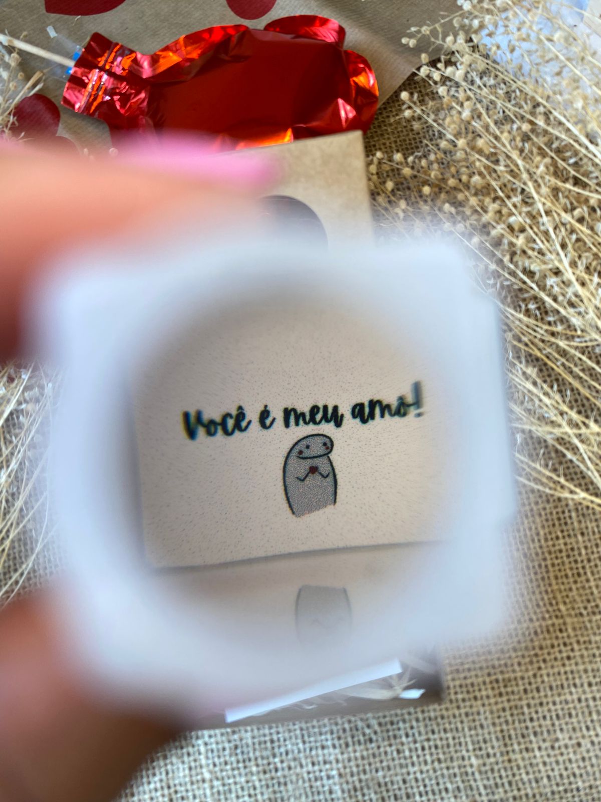 Caixinha monóculo personalizado - Especial namorados