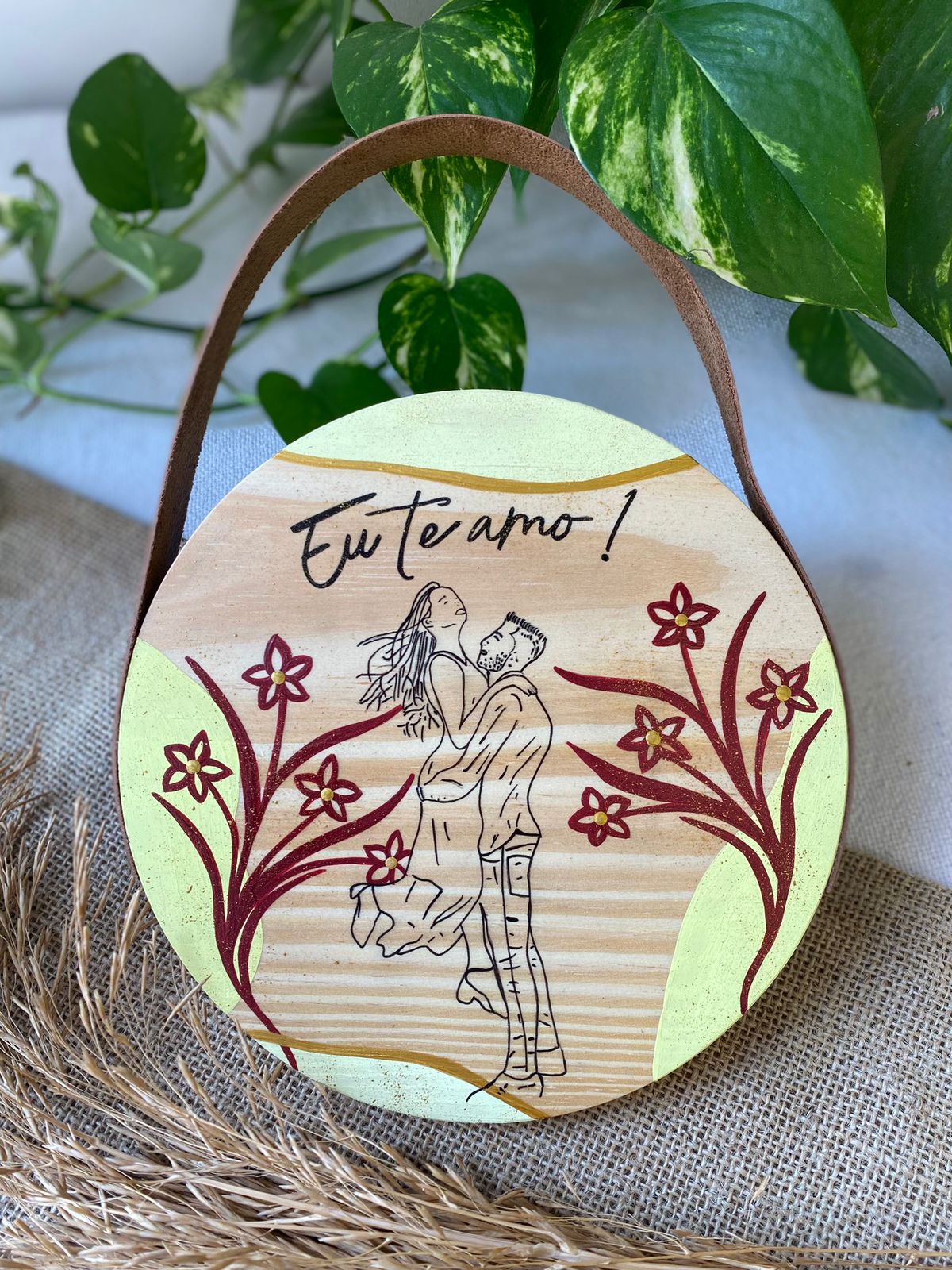 Quadro Line Art - Especial namorados