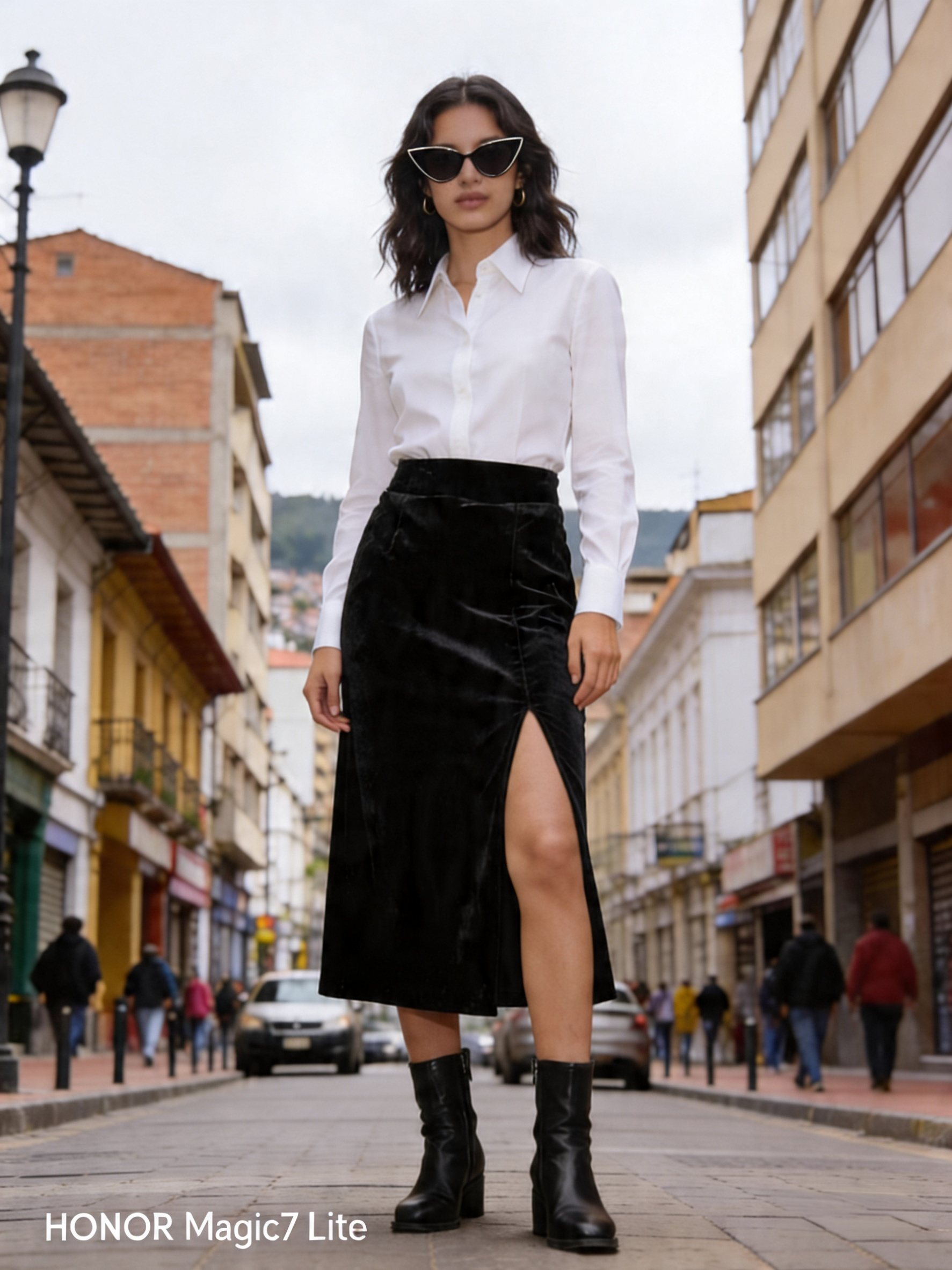 Falda Negra con Abertura