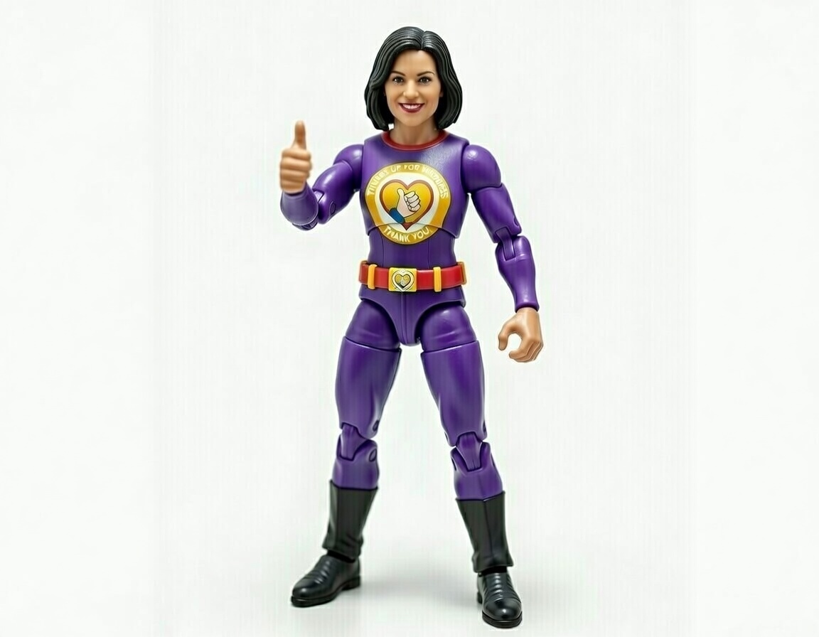 HeroKindness - Female 6-Inch Articulating Superhero Figure – Prototype Release