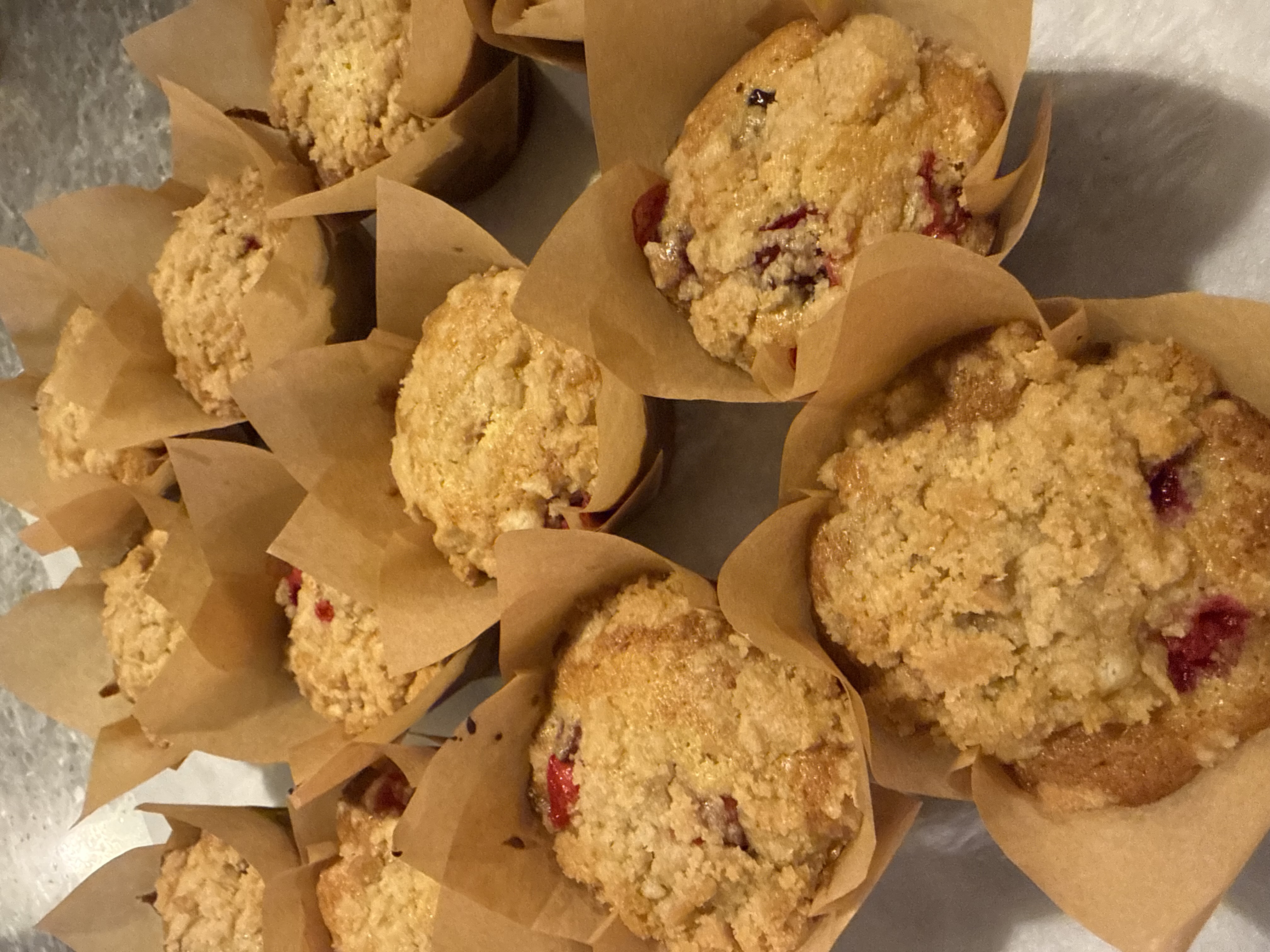 Cranberry Crumble Muffins