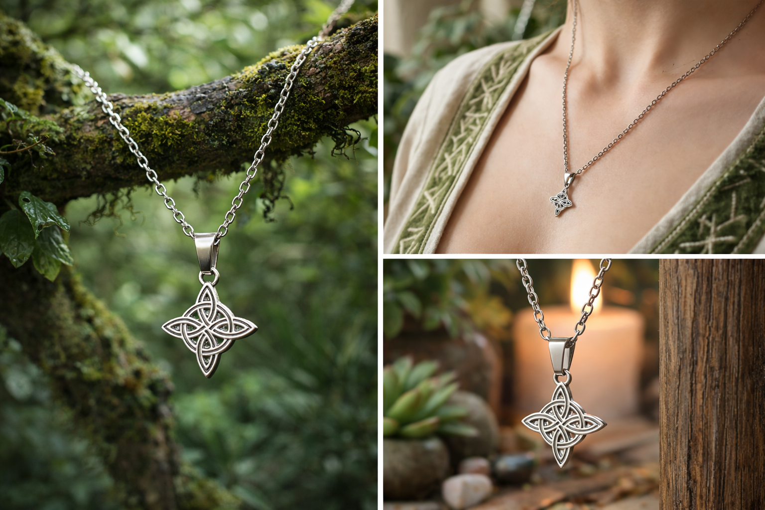 Fio de aço com nó de bruxa 