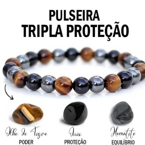 Pulseira tripla proteção 
