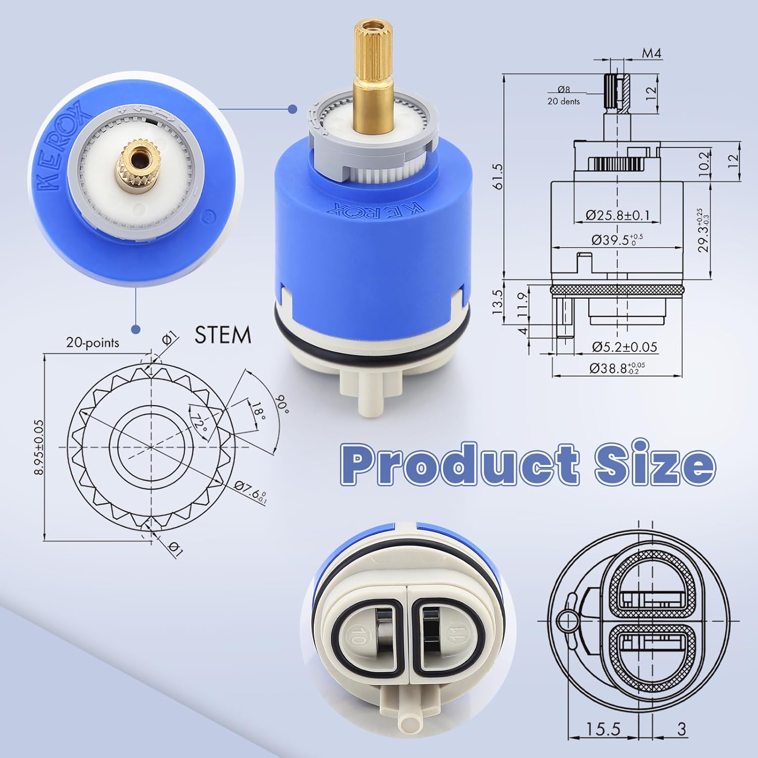 Ceramic Faucet Cartridge Valve
