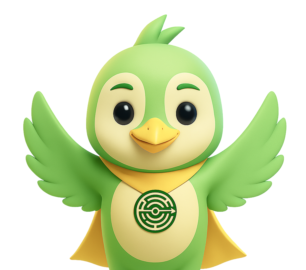 Superhero Bird Figurine