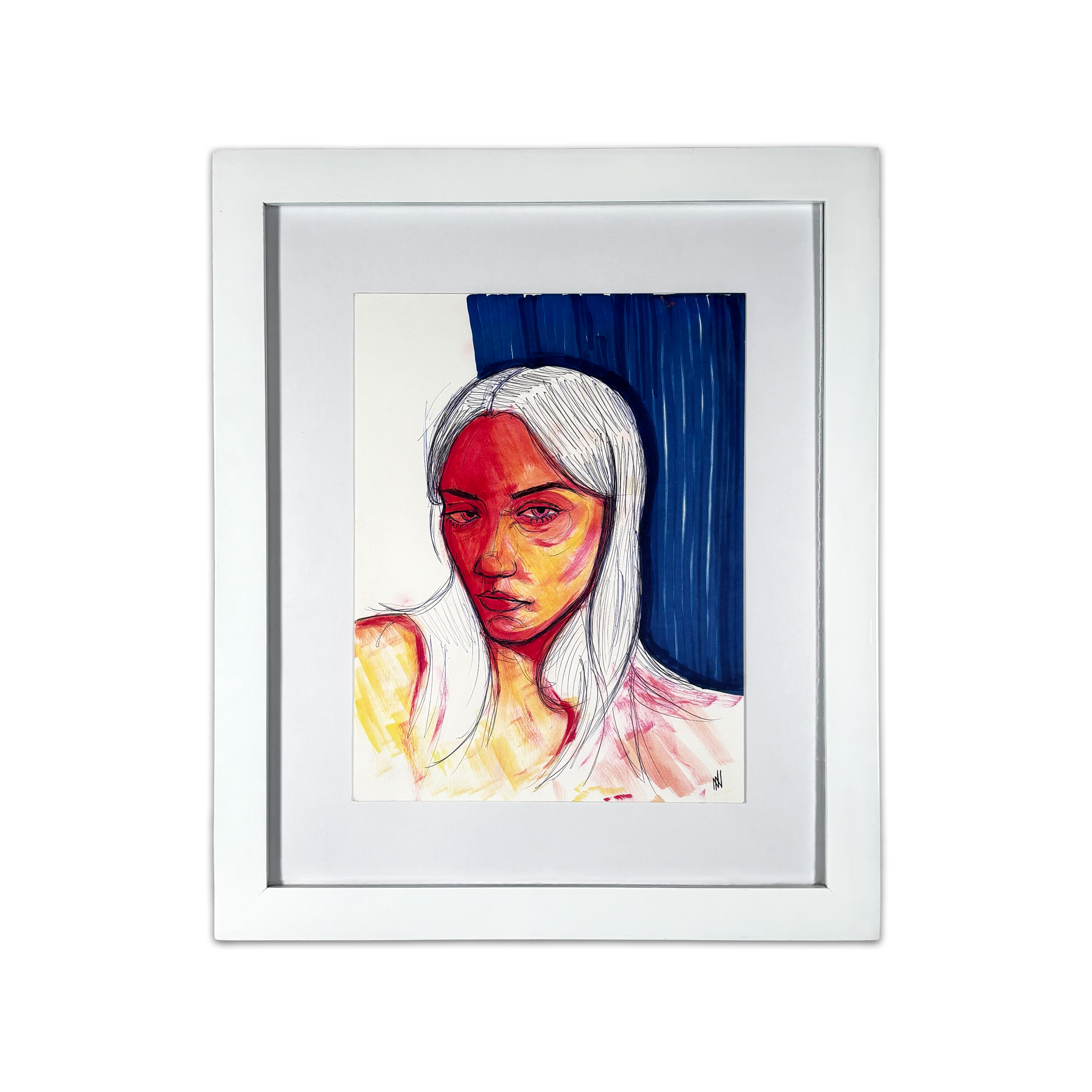 RED WOMAN PORTRAIT