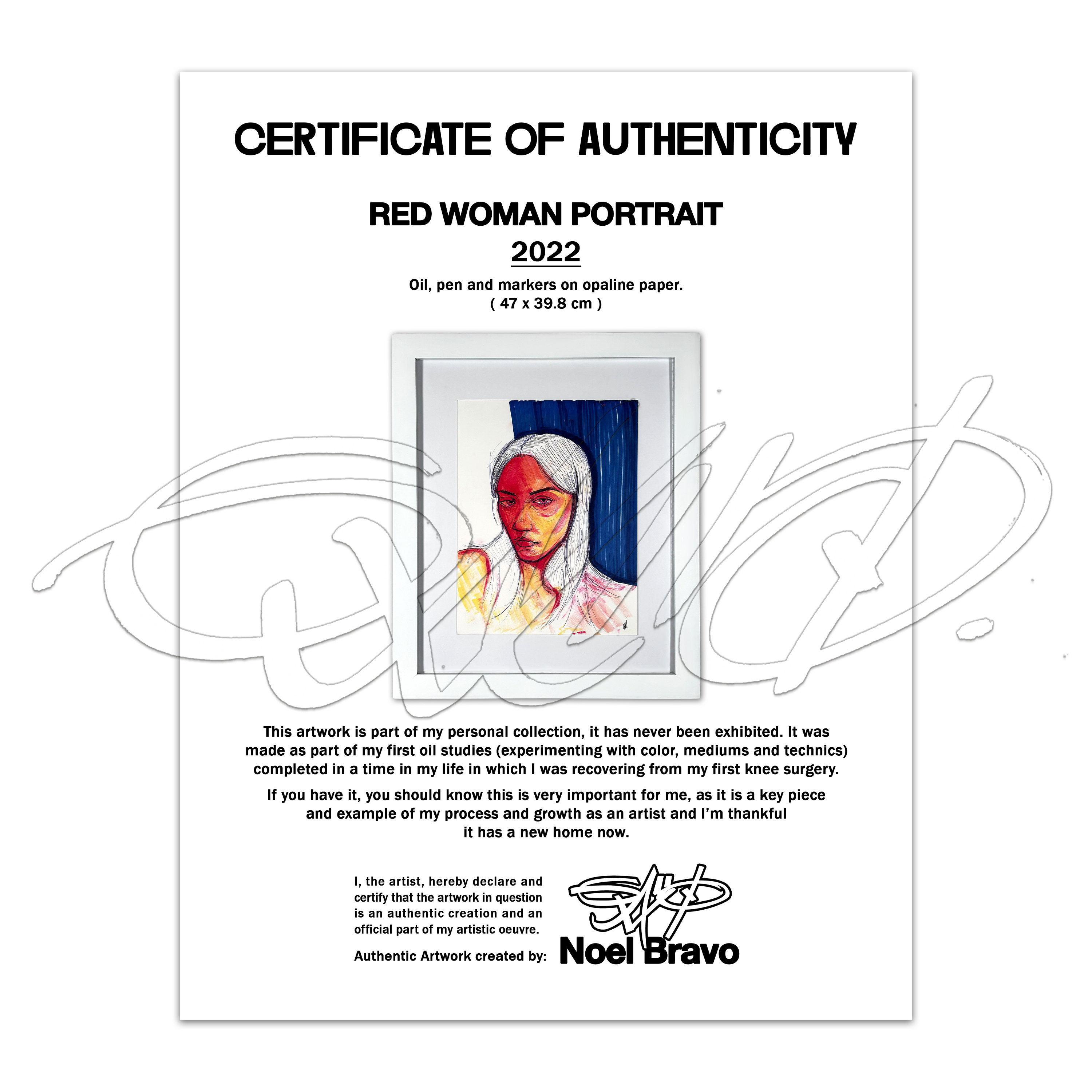 RED WOMAN PORTRAIT