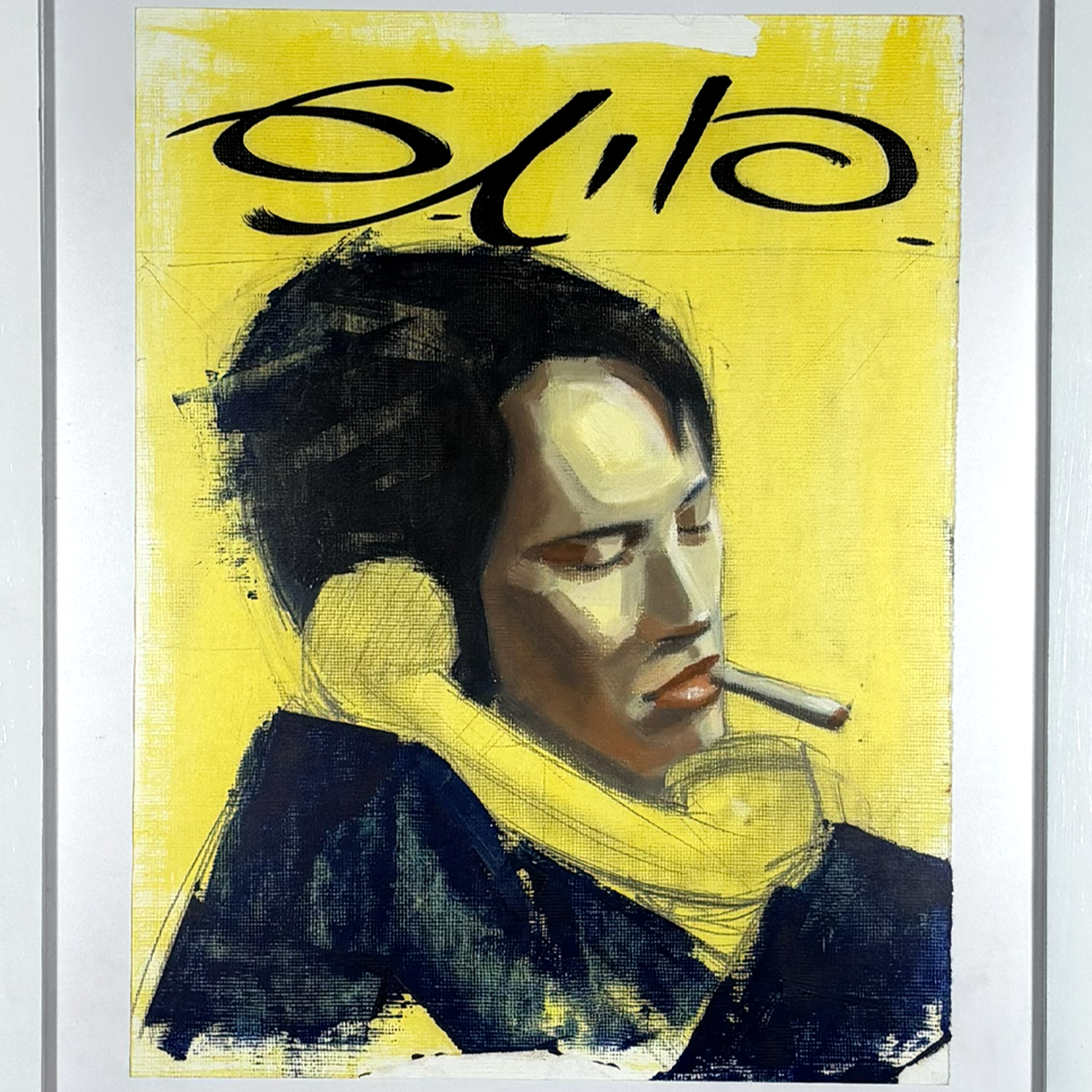 SMOKING WOMAN - Color & Texture Study