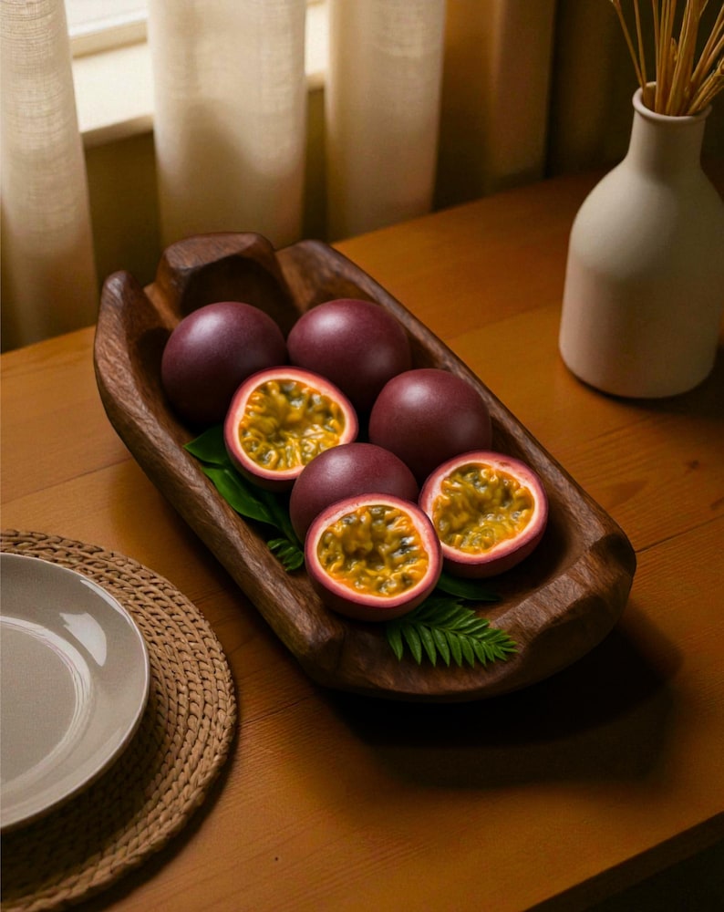 Handcarved Root Wood Bowl Š Rustic Wabi-Sabi Fruit Tray