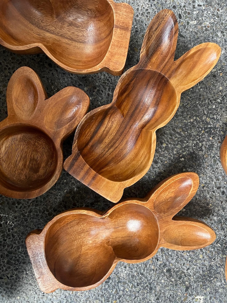 Set of 8 assorted Bunny Bowls | Easter Rabbit bowl | Bunny bowl | Rabbit Dough Bowl | Bunny Candle | Easter Gift | Easter Dough Bowl