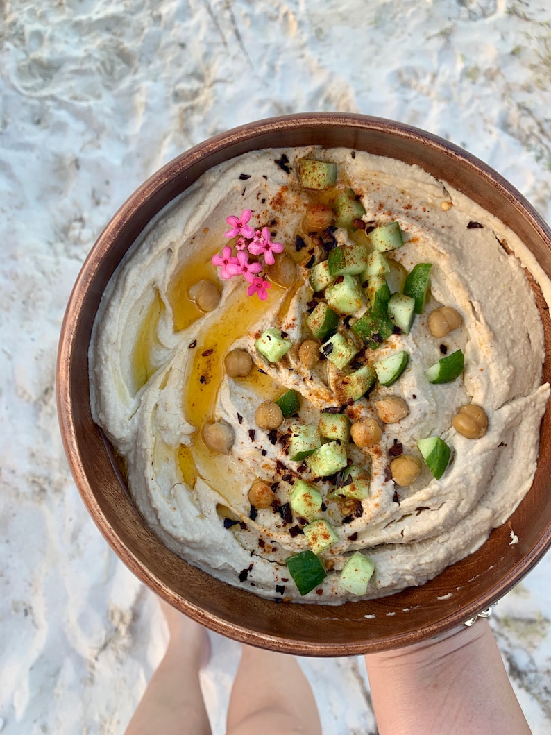 Large Artisan Round Acacia Wood Bowl | Wood Bowl | Wooden bowl | Handmade bowl | Salad Bowl | Pasta Bowl | Dough Bowl | Calabash bowl