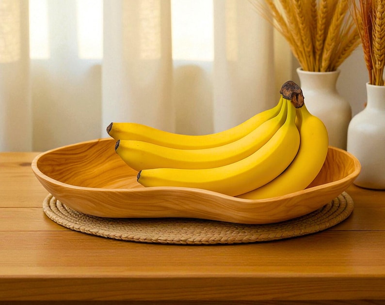 Handmade Peanut Wood Fruit Bowl Š Rustic Wooden Serving Dish