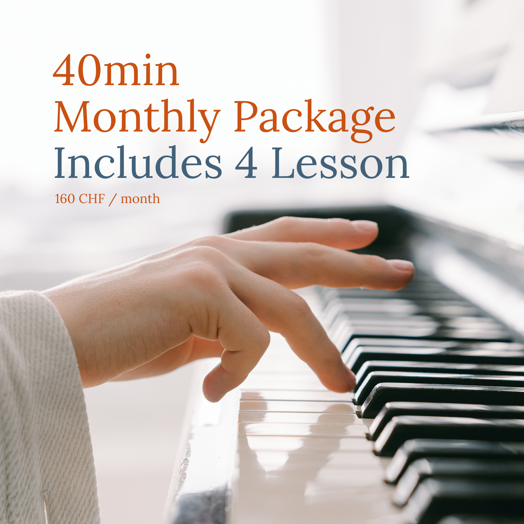 40min Monthly Lesson Package