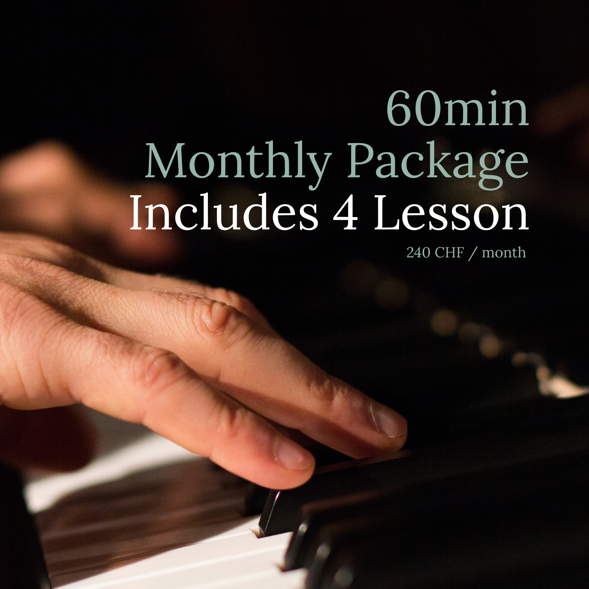 60min Monthly Lesson Package