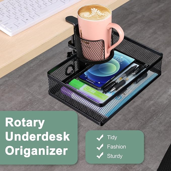 Rotary Underdesk Organizer
