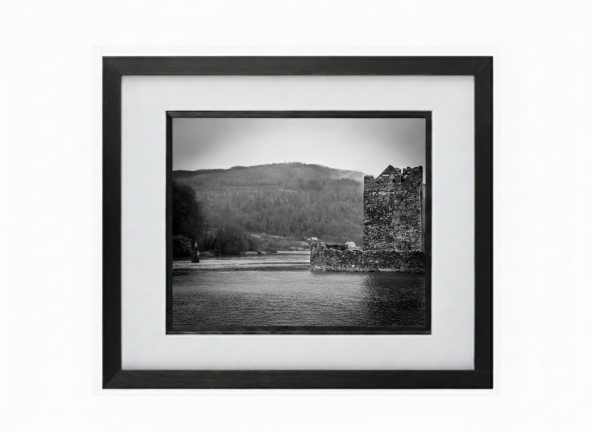 Hand Framed 'The Keep at Narrow Water Castle'