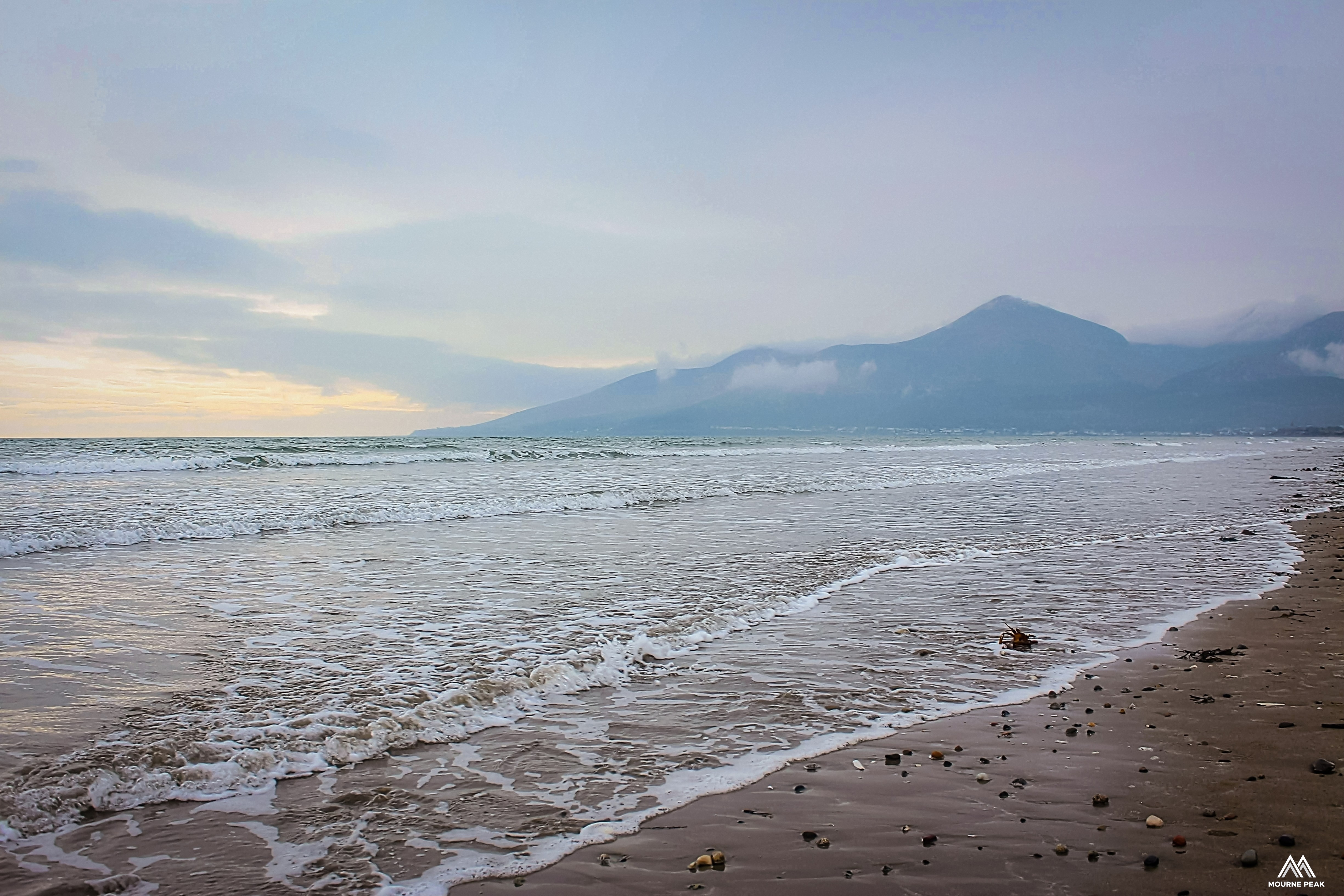 Hand Framed 'Mountain Views from Murlough Beach'