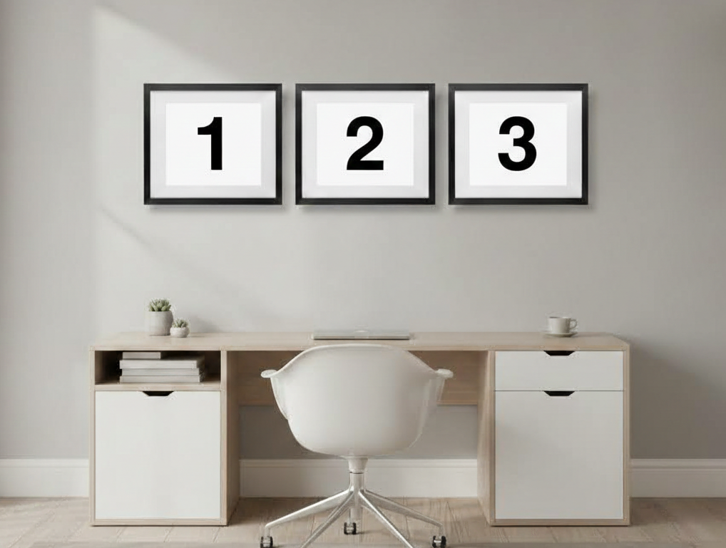 Hand Framed 'Your Selection - Set of 3 Prints Special'