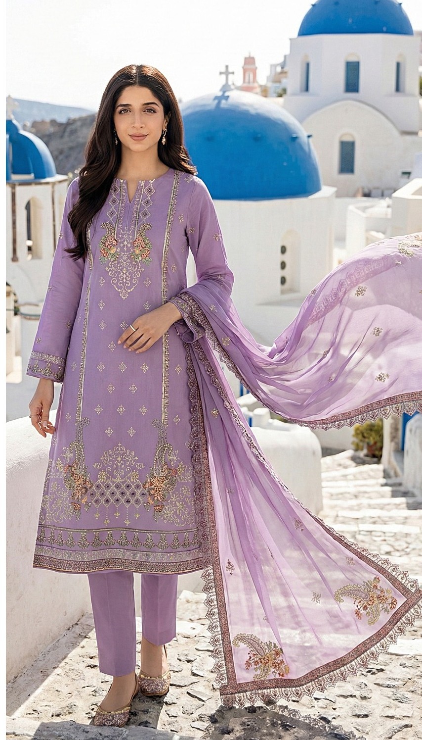 Lilac Grace – 3PC Embroidered Lawn