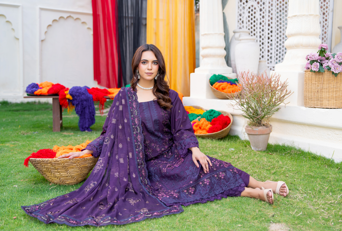 Narkin – Purple | Fancy Lawn Embroidered