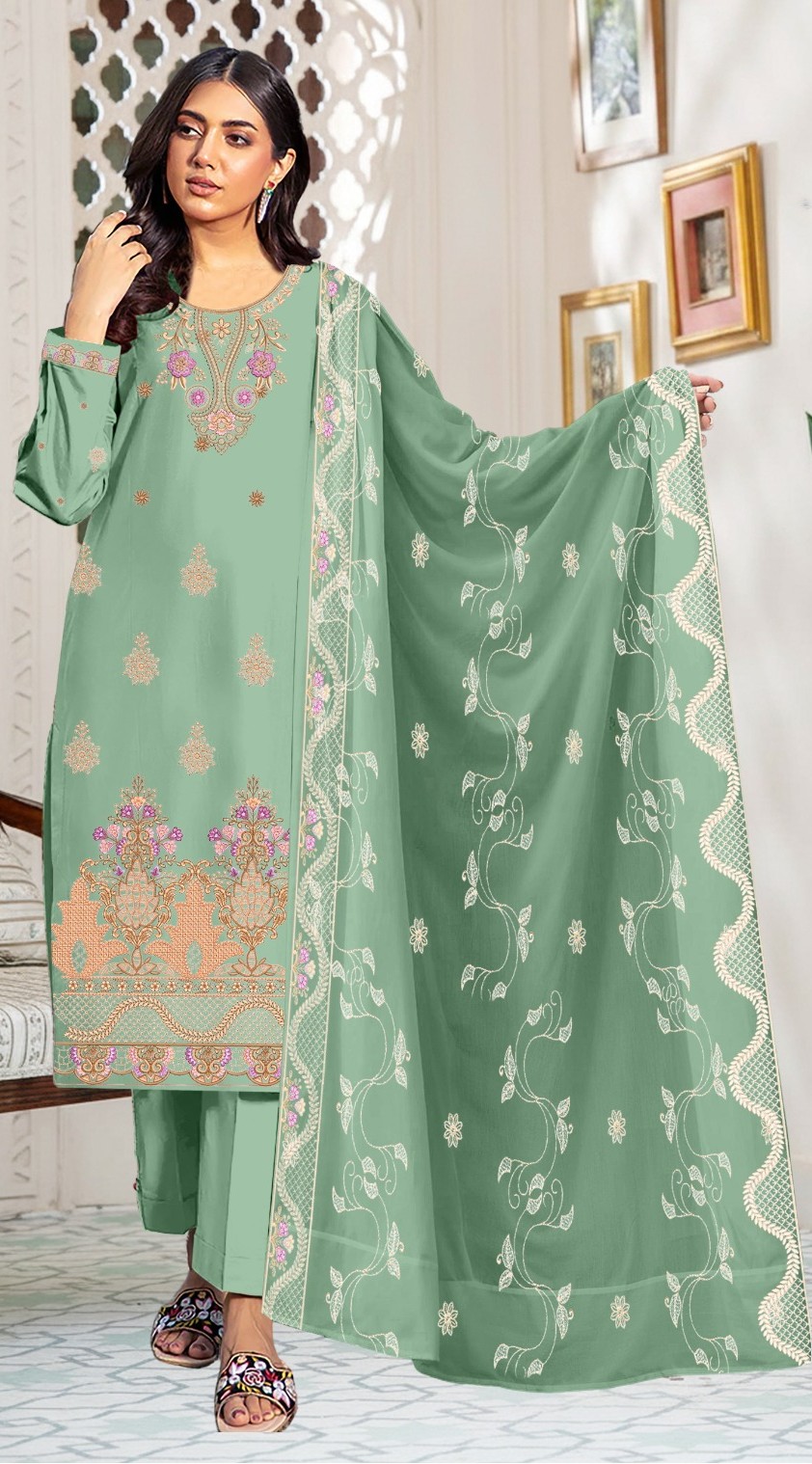 Sage Garden – 3PC Embroidered Lawn