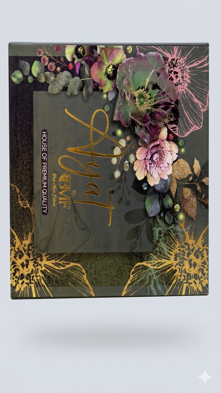 Off White - Ayat Vol 2514 Design 02 -3PC Embroidered Lawn