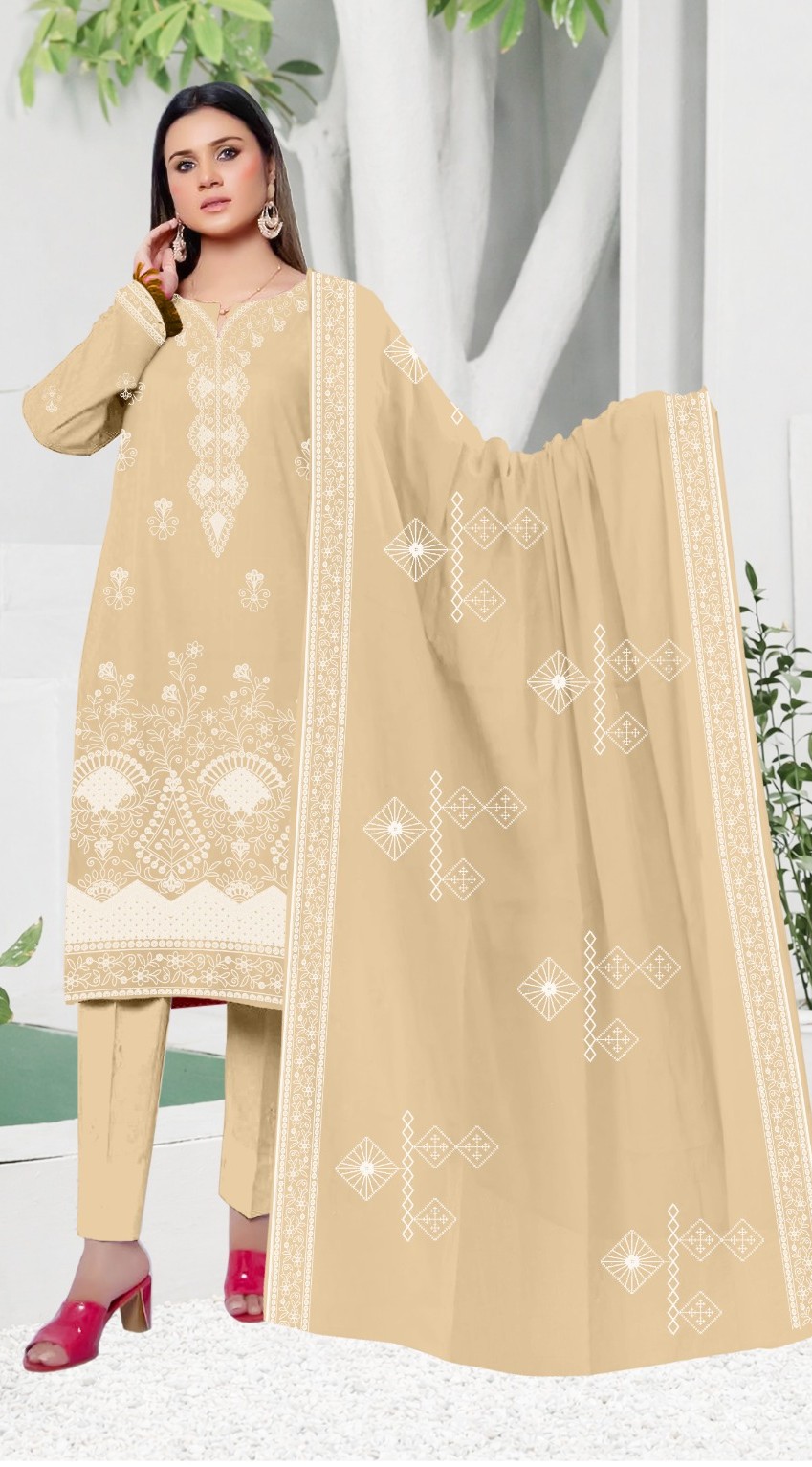 Sand Serenity – 3PC Lawn Chicken Kari