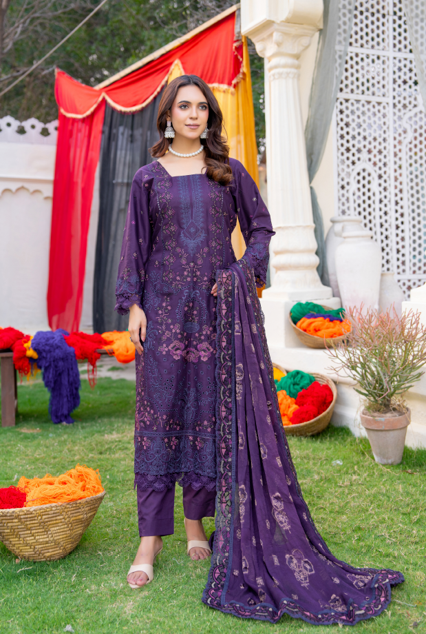 Narkin – Purple | Fancy Lawn Embroidered