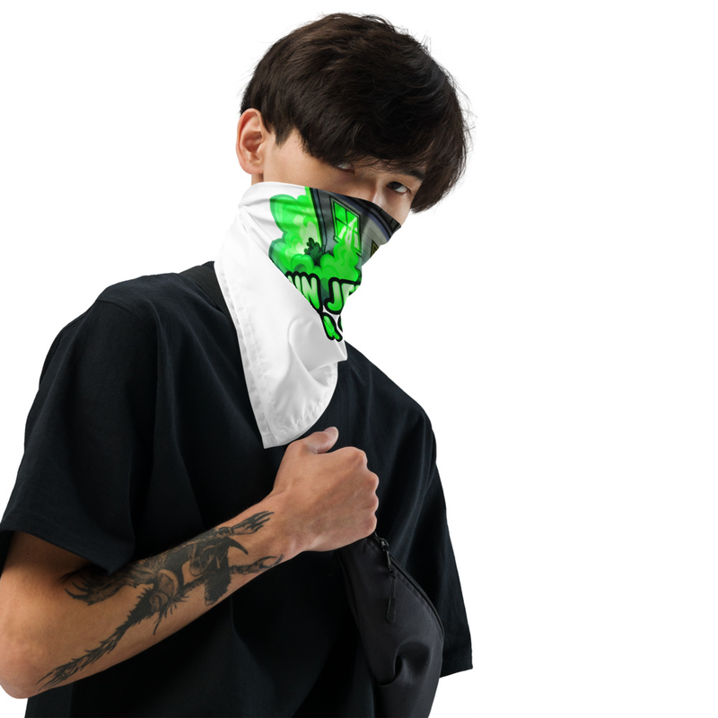 "ICH HAB EN STINGEFORZ GELASSE" HALSTUCH BANDANA MENSCH & HUND | NEON GREEN