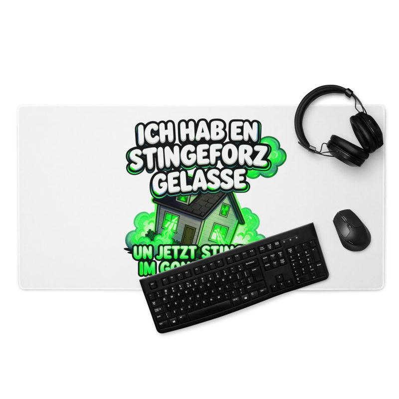 "ICH HAB DEN STINGEFORZ GELASSE" MAUSPAD | NEON GREEN