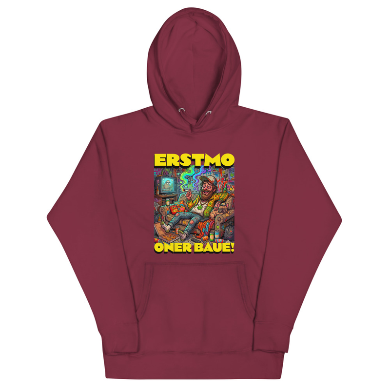 "ERSTMO ONER BAUE!" PREMIUM COTTON HOODIE | UNISEX | DESIGN 2