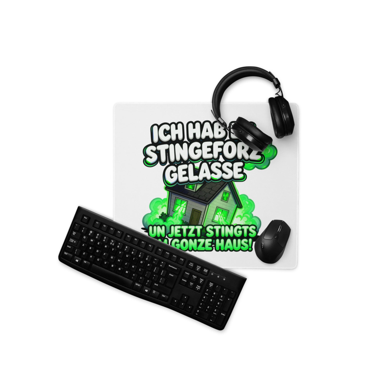 "ICH HAB DEN STINGEFORZ GELASSE" MAUSPAD | NEON GREEN