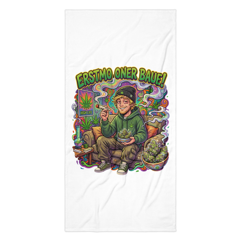 "ERSTMO ONER BAUE!" HANDTUCH