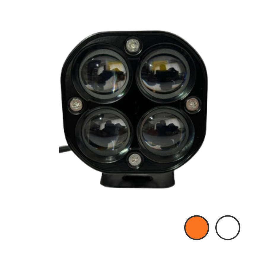 Farol Led Milha Projetor Dual Collor 40w